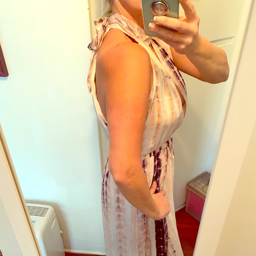 Bobbirocco High neck open front/back maxi dress